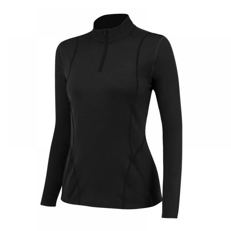 Long Sleeve Workout T Shirts Thermal Running Shirts for Women Plush Yoga Fitness Slim Tops Half Z... | Walmart (US)