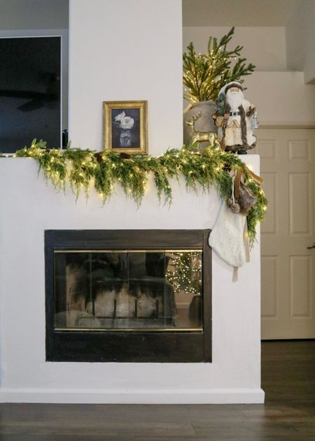 how to decorate the mantle for Christmas, elegant and simple Christmas decor

#LTKSeasonal #LTKhome #LTKHoliday