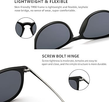SUNGAIT Vintage Round Sunglasses for Women Men Classic Retro Designer Style | Amazon (US)
