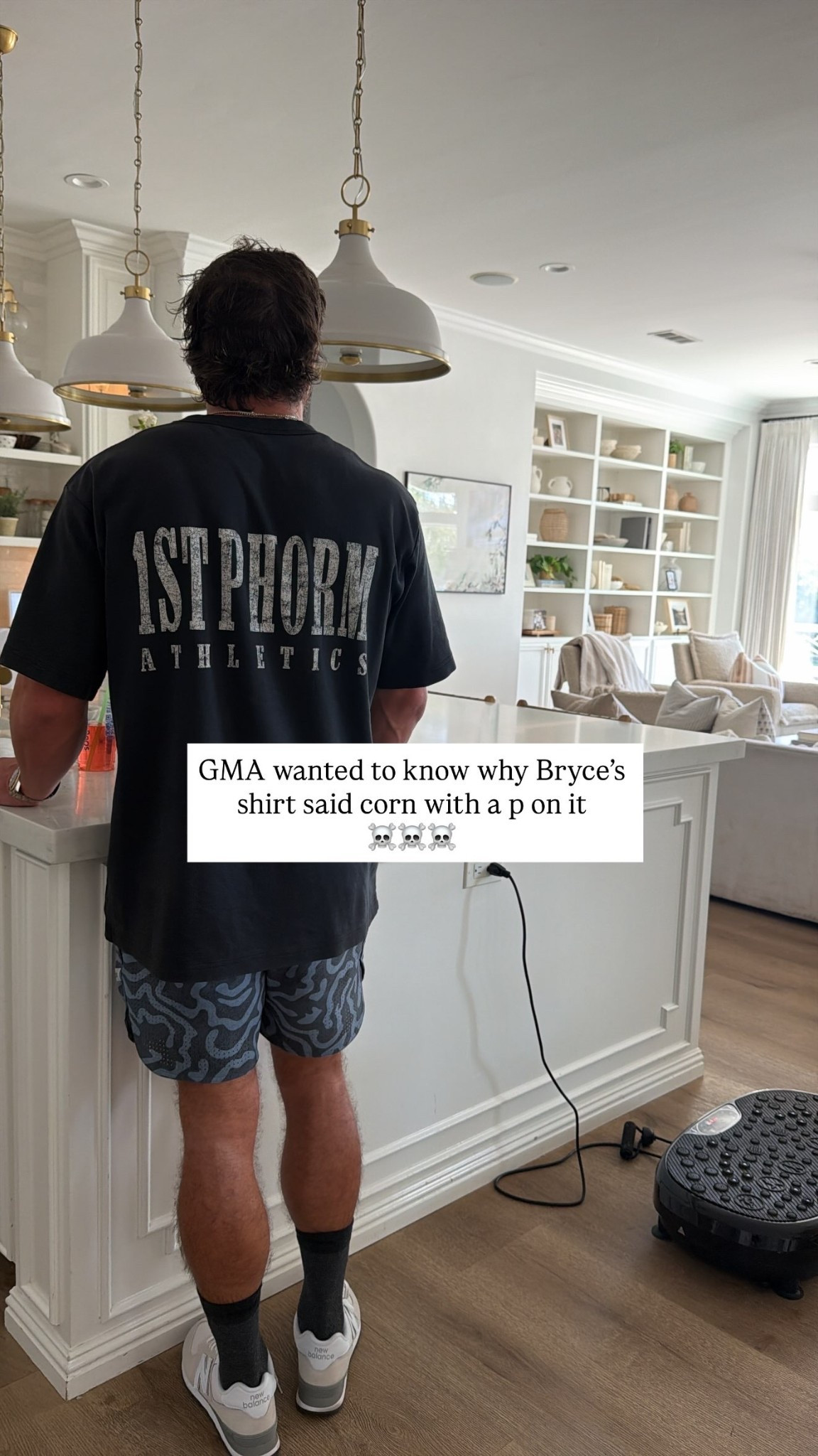GMA wanted to know why Bryce’s shirt said corn with a p on it ☠️☠️☠️