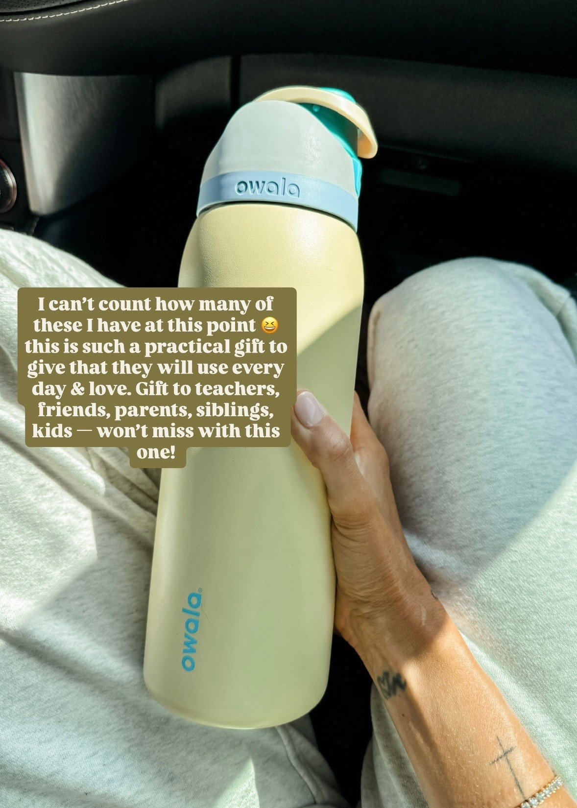 I absolutely love the Owala water bottle - I need to stop buying new colors! 🤣 It’s such a practical gift that anyone will love!

Loverly Grey, Owala, water bottle, gift ideas, under $50 gifts 

#LTKGiftGuide #LTKFindsUnder50