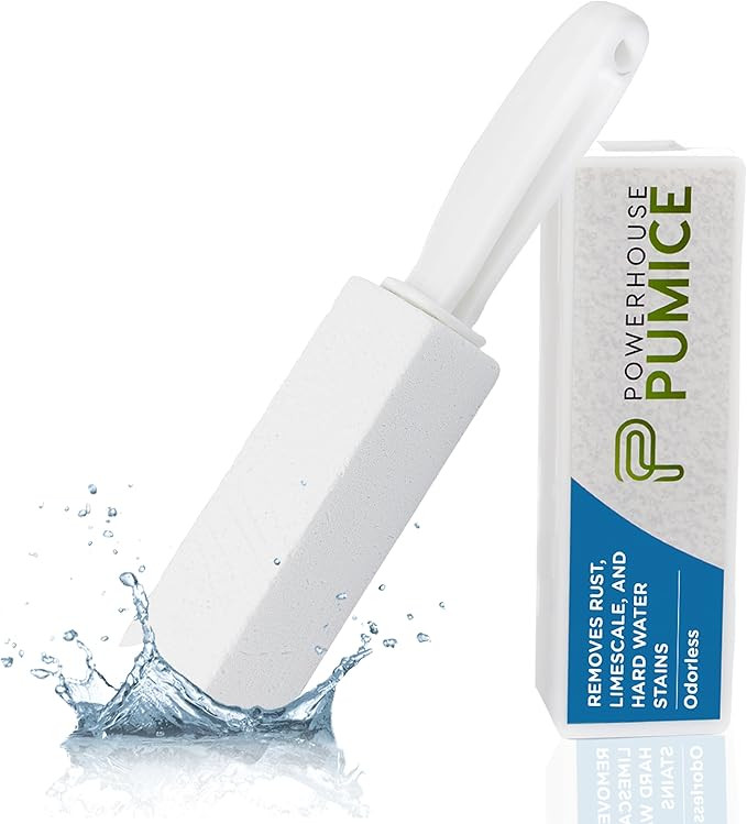 Powerstone Pumice Stone Toilet Bowl Cleaner with Handle (1-pack) - A Solution for Hard Water Stai... | Amazon (US)