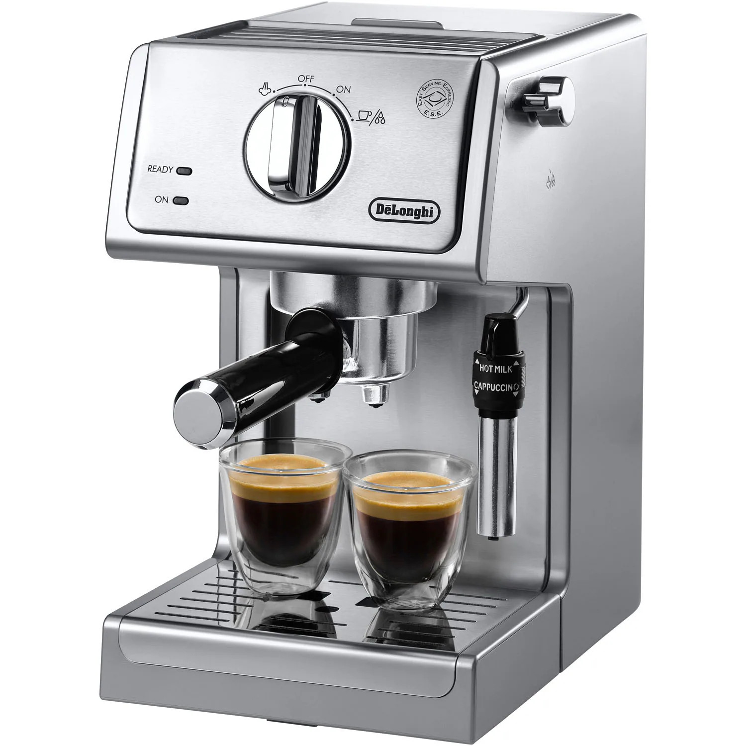 DeLonghi Semi automatic Stainless steel Espresso Machine with Drip Tray ( Stainless Steel ) | ECP3630 | Lowe's
