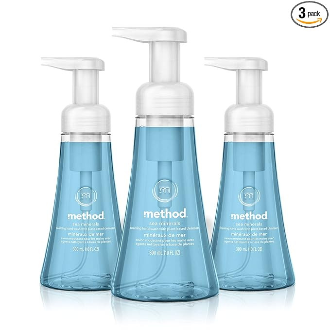 Method Foaming Hand Soap, Sea Minerals, Paraben and Phthalate Free, 10 fl oz (Pack of 3) | Amazon (US)