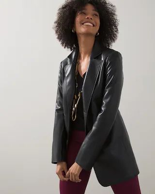 Faux Leather Blazer | Chico's