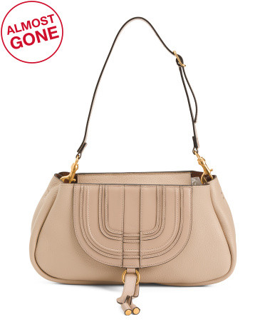 Made In Italy Leather Marcie Clutch Shoulder Bag | TJ Maxx