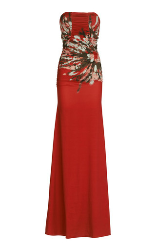 Collins Floral-Print Ruched Dress | Moda Operandi (Global)