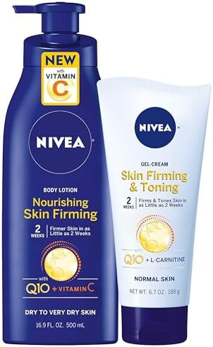 Nivea Nourishing Hydration Skin Firming Body Lotion (16.9 Fl Oz) + Skin Firming & Toning Body Gel... | Amazon (US)