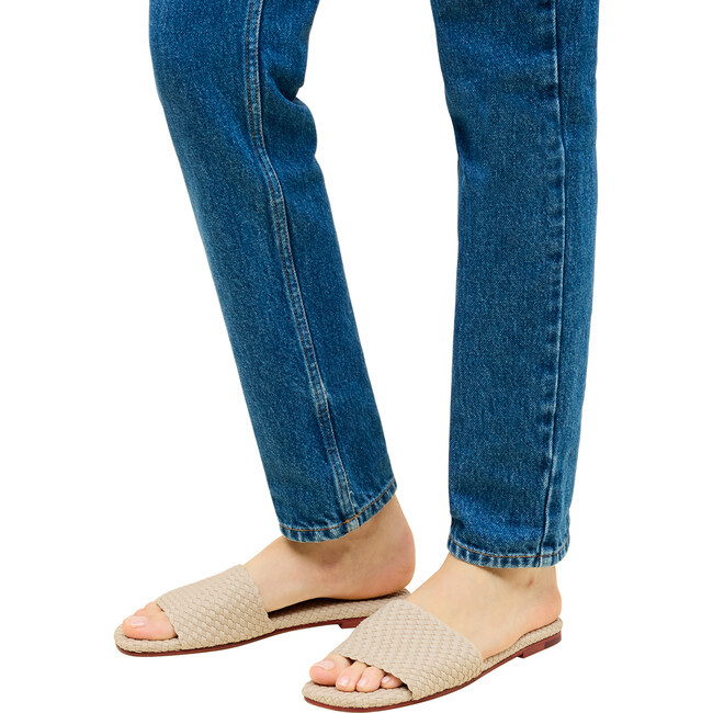 NAGHEDI | St. Barths Slide Shoes, Ecru (Brown, Size US 6 / EU 37) | Maisonette | Maisonette