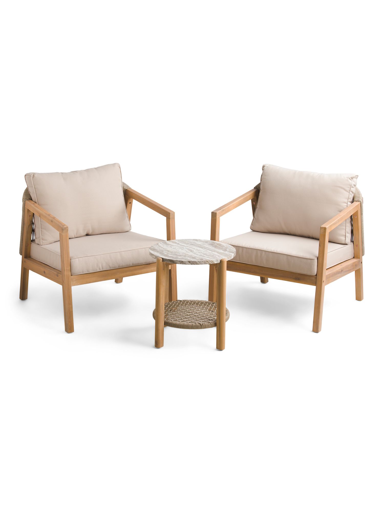 3pc Outdoor Chair And Table Set | Marshalls