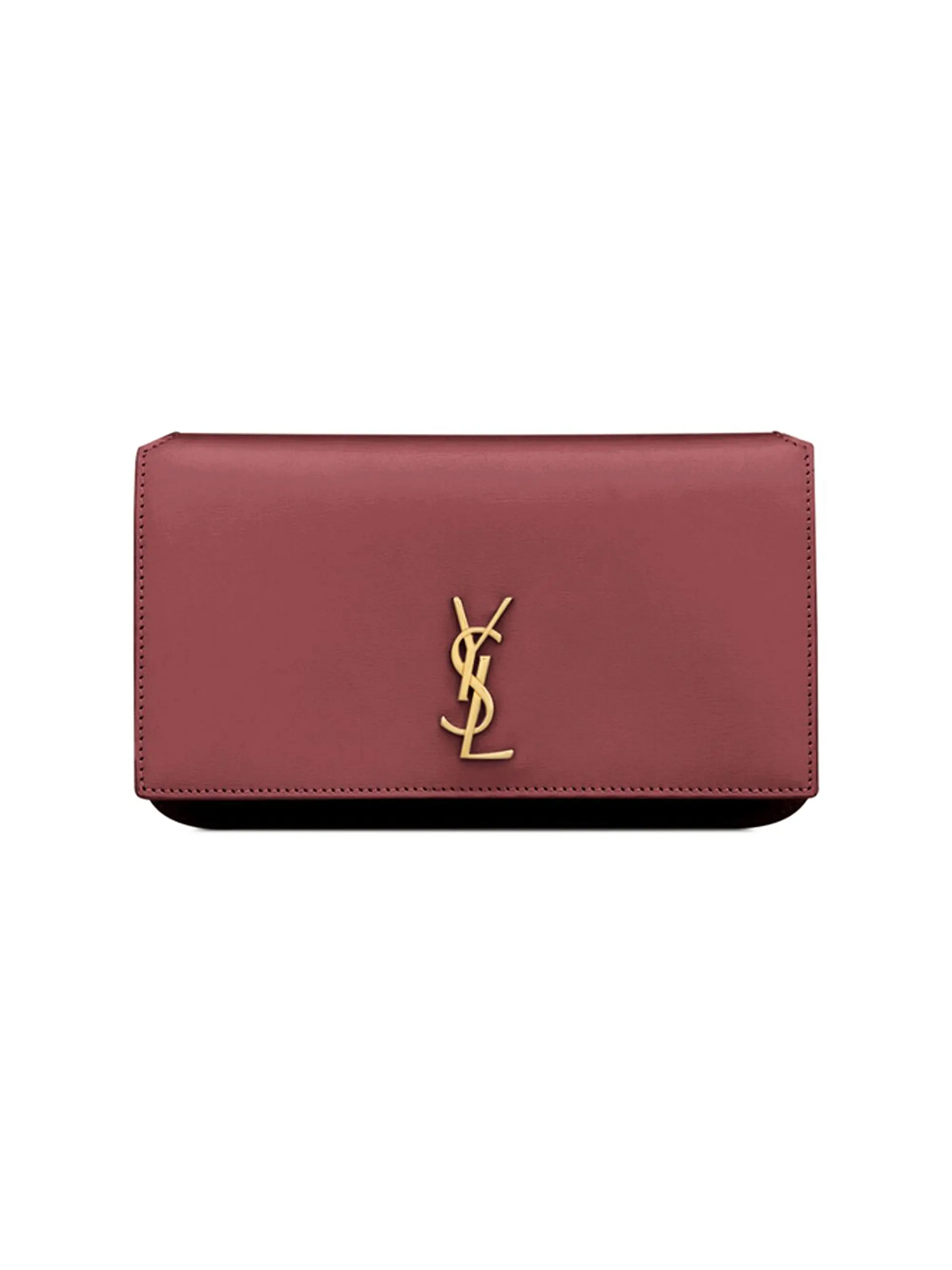 Cassandre Phone Holder with Strap in Smooth Leather | Saks Fifth Avenue