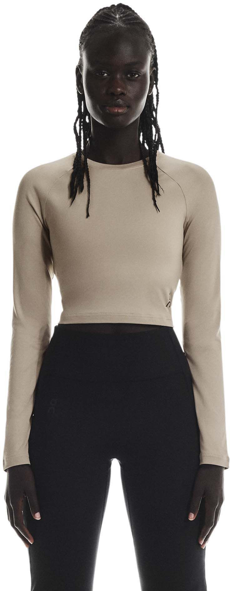 On Women's Studio Long-T Crop, Medium, Desert | DICK'S Sporting Goods