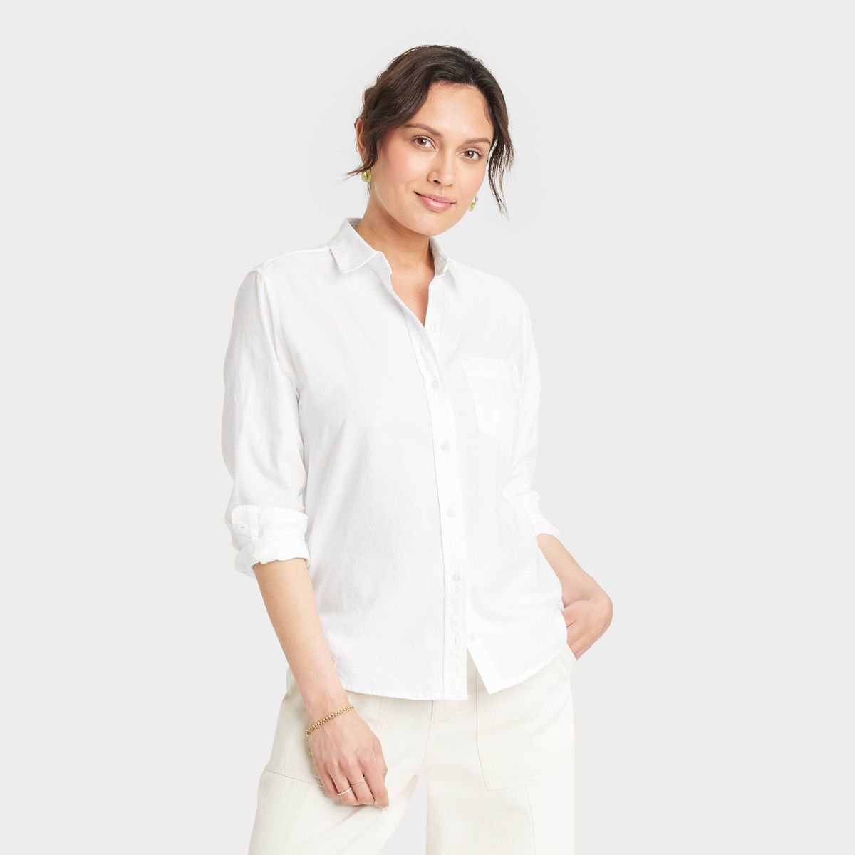 Women's Long Sleeve Classic Button-Down Shirt - Universal Thread™ | Target