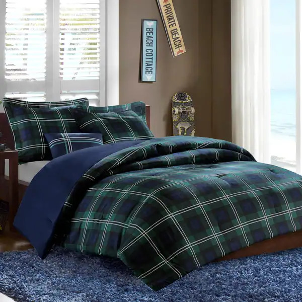 Brody Blue Comforter Set by Intelligent Design - Bed Bath & Beyond - 8111172 | Bed Bath & Beyond