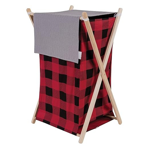Trend Lab Red & Black Buffalo Check Hamper Set - Lumberjack Moose, Plaid, Northwood's | Amazon (US)