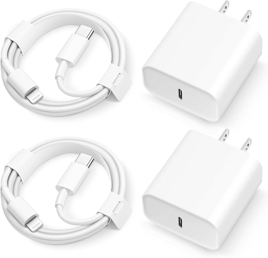 iPhone 14 13 12 11 Super Fast Charger [2Pack] cargador 20W Rapid USB C Wall Charger Block with 6F... | Amazon (US)