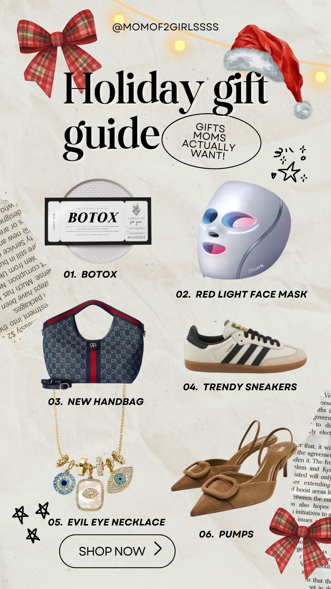  Holiday gifts moms actually want 🎁✨
Save this + send to your husband immediately 😂🎄

#HolidayGiftGuide #GiftGuide2024 #HolidayShopping #MomLife #MomOfGirls #ForYou #AmazonFinds #TikTokMadeMeBuyIt #GiftIdeas #ChristmasGifts #StockingStuffers #HolidayDeals #TrendingNow #MomsOfTikTok #InfluencerFinds #GiftsForHer #HolidayAesthetic #MomsKnowBest #LTKHoliday #AmazonMustHaves #Christmas2024 #WinterFavorites #WhatSheReallyWants #ViralReels #FYP


 

#LTKOver40 #LTKHoliday #LTKGiftGuide