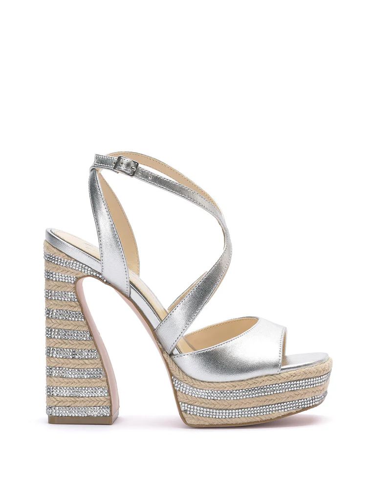 Dosia Platform Sandal in Silver | Jessica Simpson E Commerce