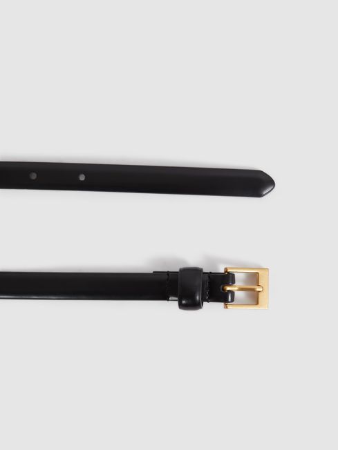 Thin Leather Belt | Reiss UK