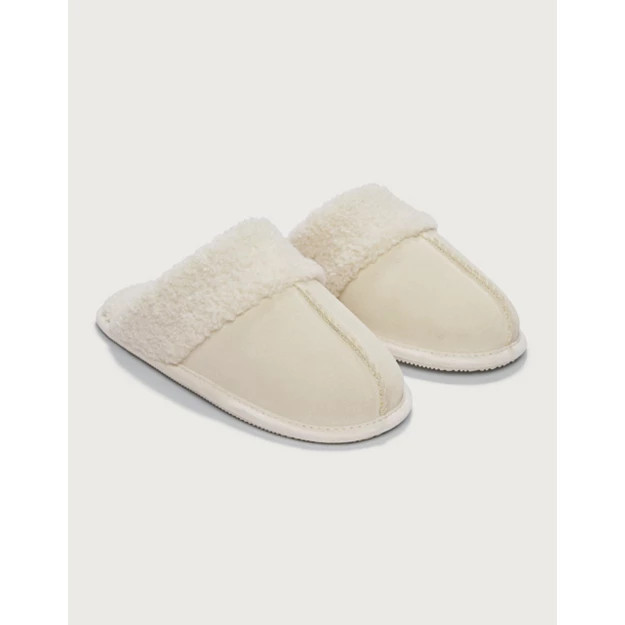 Borg-Trim Suede Mules | The White Company (UK)