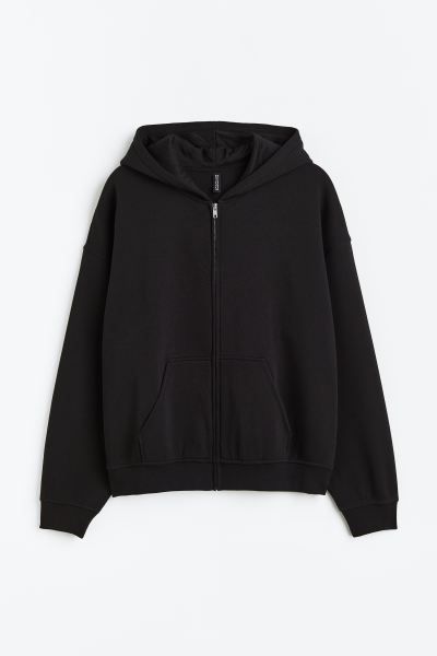 H&M+ Oversized Hooded Jacket - Black - Ladies | H&M US | H&M (US + CA)