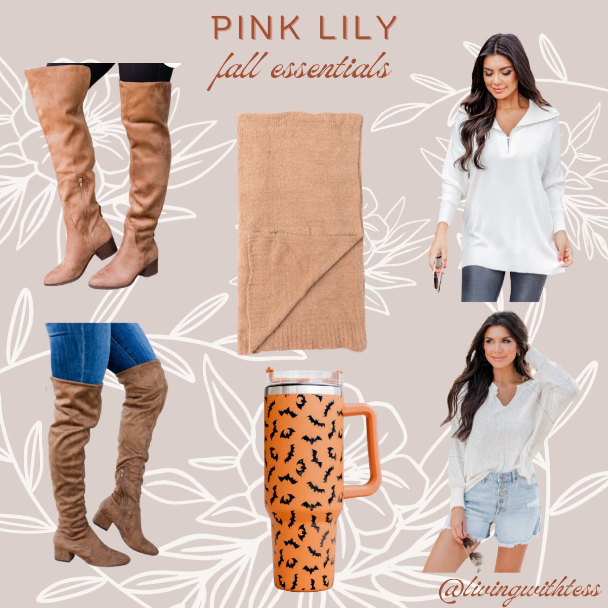 Pink Lily always has the coziest fall essentials for your home and your closet. They also have some of the cutest 40 oz. tumblers for Halloween  

#LTKfindsunder50 #LTKSeasonal #LTKHalloween