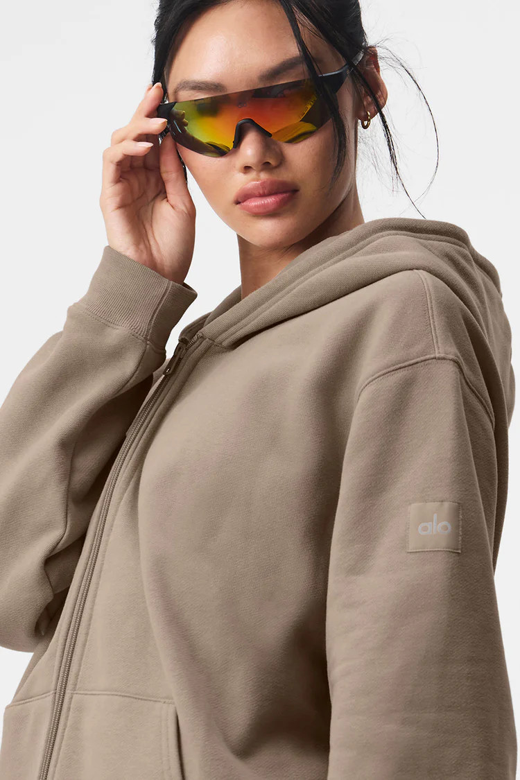 Renown Full Zip Hoodie | Alo Yoga (US)
