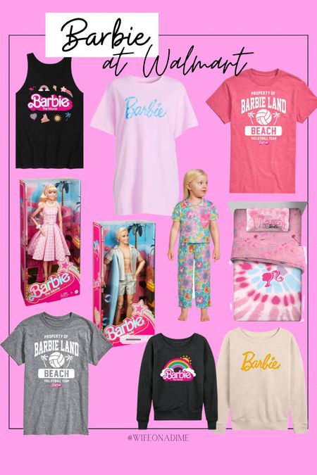 New Barbie clothes, dolls, and bedding for kids! Barbie movie merch. Barbie land. Barbie shirt. 

#LTKkids #LTKfamily #LTKBacktoSchool