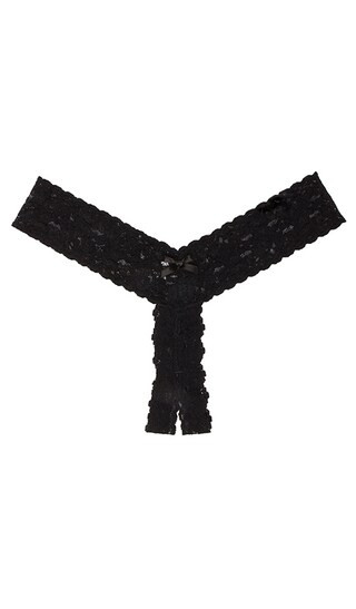 AFTER MIDNIGHT Open Crotch Low Rise Thong in Black | Revolve Clothing (Global)