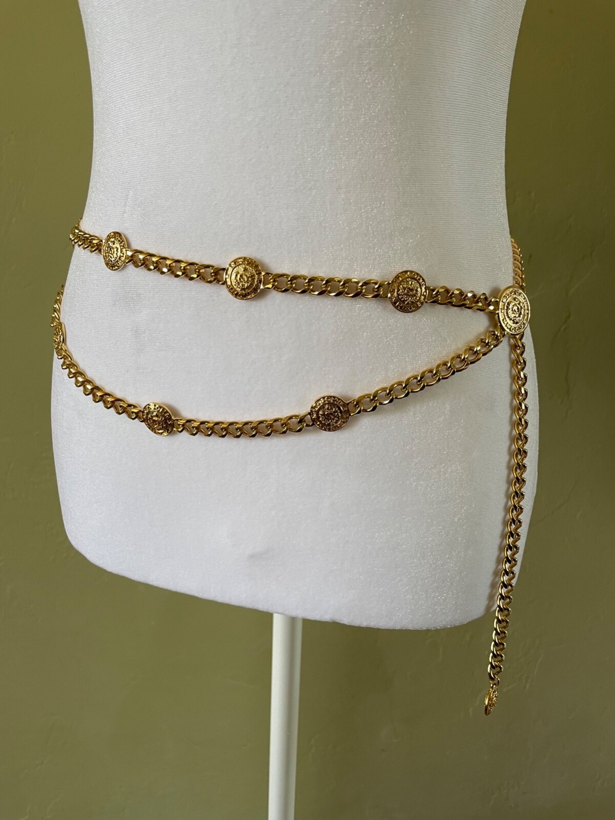 ST. JOHN	RARE St. John Gold Coin Chain Belt, Vintage  | eBay | eBay US