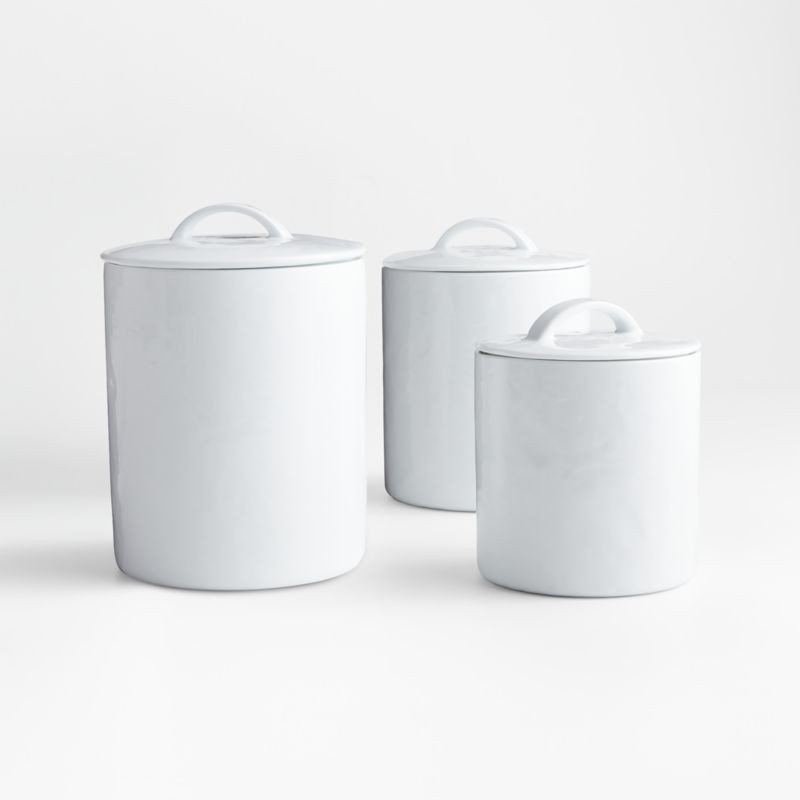 Mercer Complete Canister Set + Reviews | Crate & Barrel | Crate & Barrel