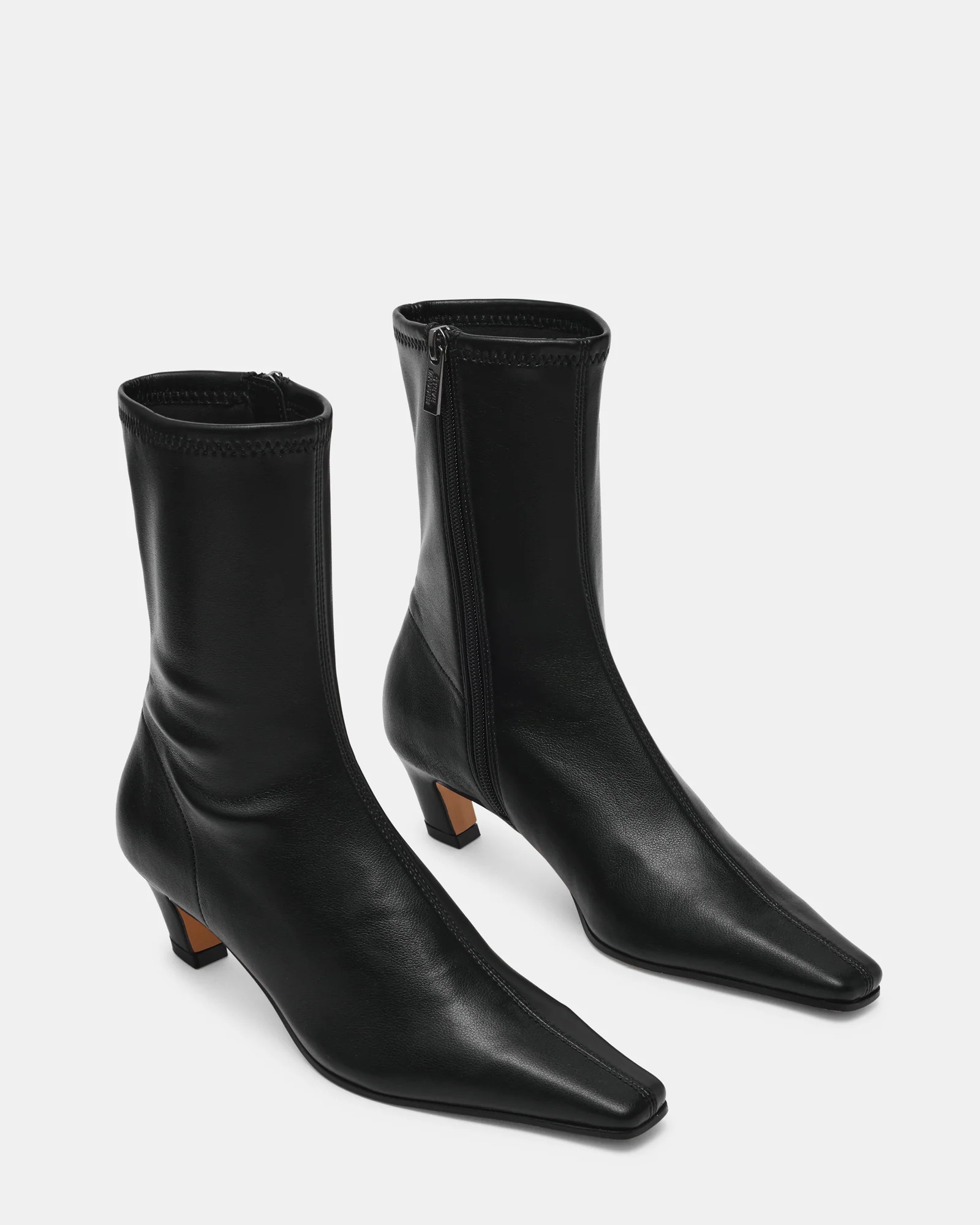 KIMMENS Black Square-Toe Women's Ankle Boot | Steve Madden (US)