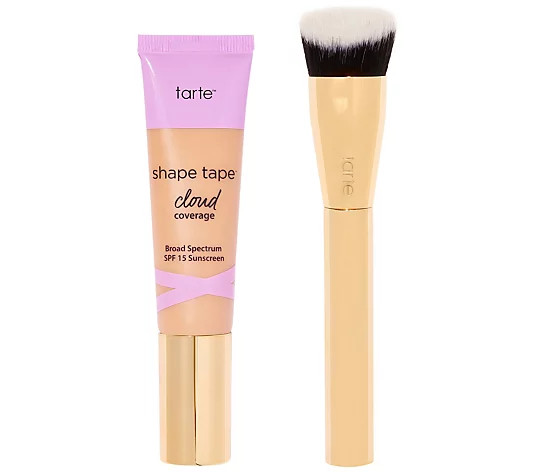 tarte Shape Tape Cloud Cream SPF 15 w/ Brush - QVC.com | QVC