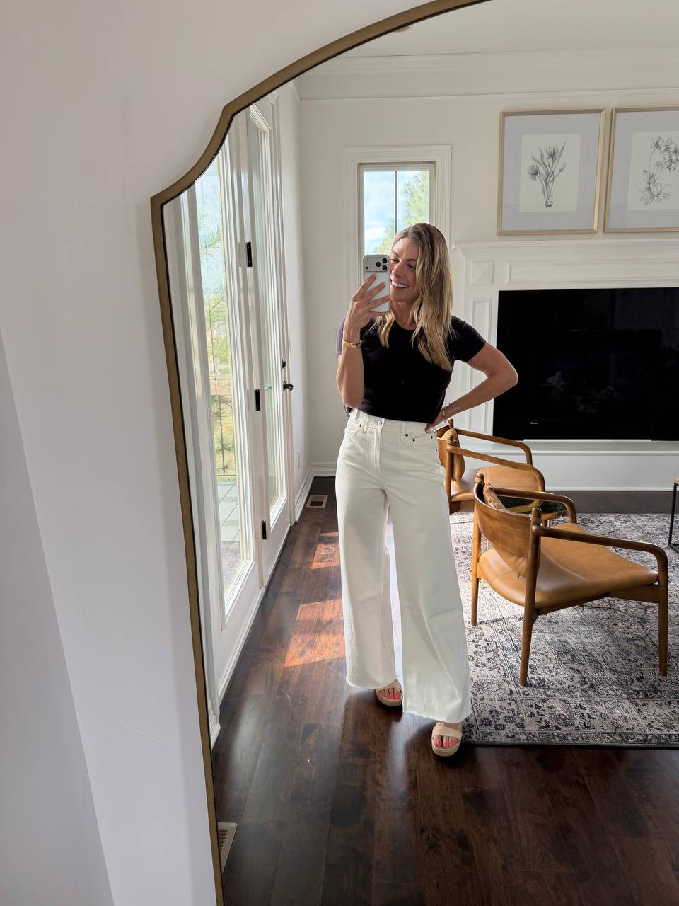 Nothing beats the crisp, clean look of wide leg white jeans for spring, and this pair from Abercrombie is perfection. I am wearing a size 27, so be sure to size down one for this fit. ✨🤍👖

#abercrombie #abercrombiestyle #whitejeans #widelegjeans #springfashion #ootd #ltkfashion #ltkstyletip #denimstyle #everydaystyle 

 #LTKootd #LTKSaleAlert
