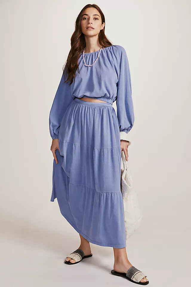 Sundry Tiered Skirt | Anthropologie (US)