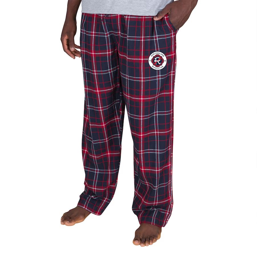New England Revolution Concepts Sport Ultimate Flannel Sleep Pants - Navy/Red | Fanatics