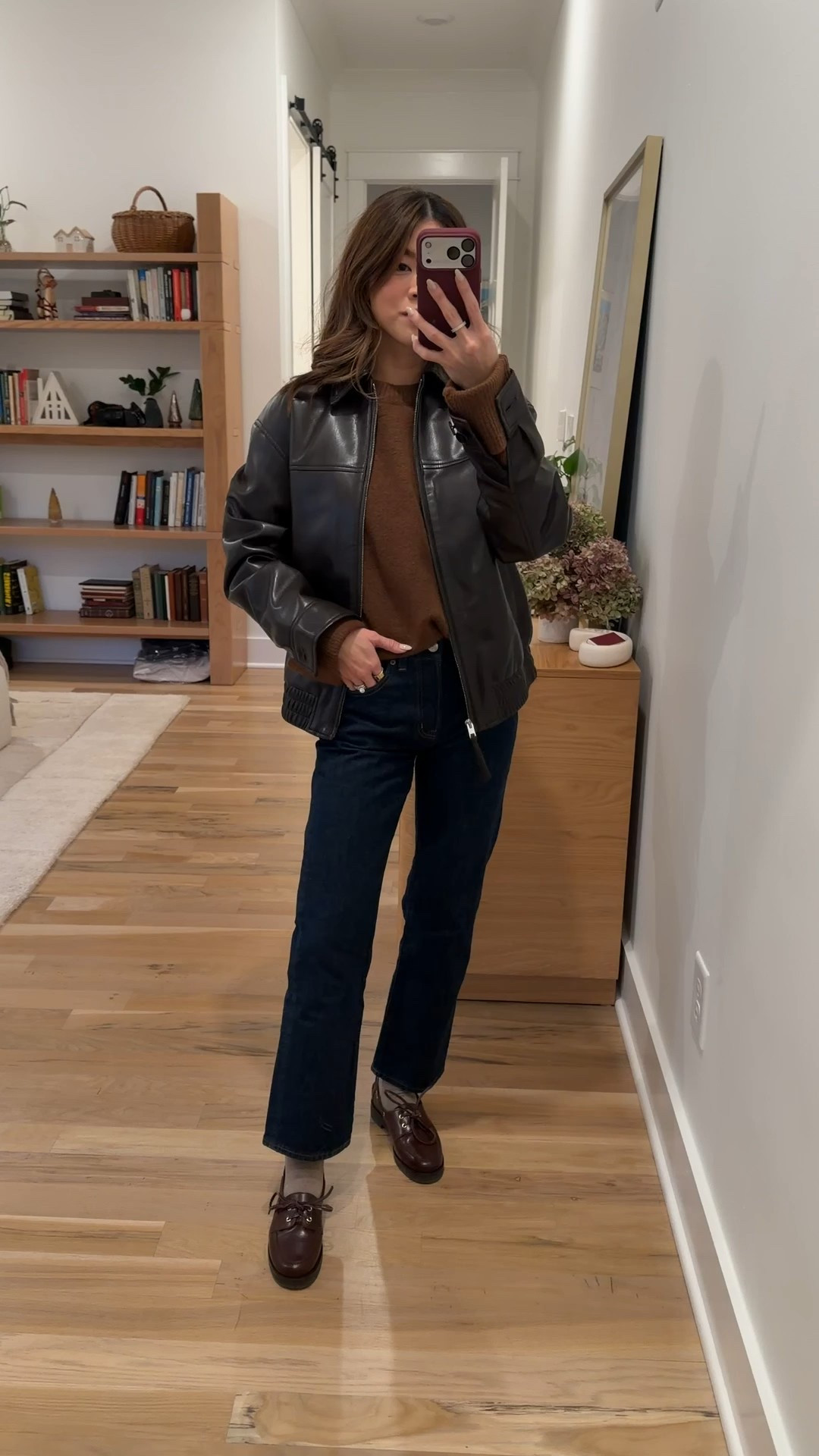 Outfit of the night! 

Jacket XS, 
Sweater Small,
Jeans rinse wash 24 petite, 

#LTKPetite #LTKootd #LTKmomlife