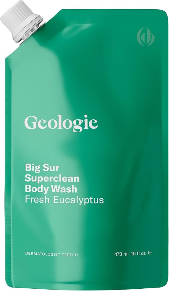 Geologie Big Sur Superclean Body Wash Refill Pack | Fresh Eucalyptus Natural Scent Shower Gel For... | Amazon (US)