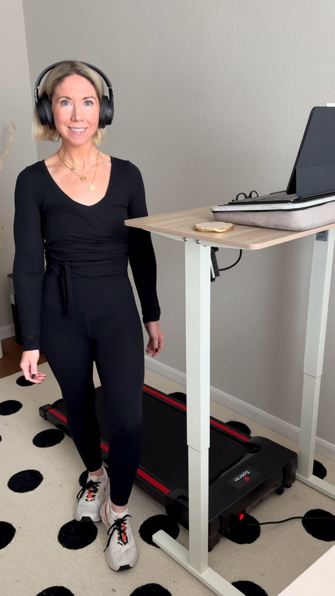 One wrap top - 3 different colors - I love to mix and match these wrap tops for my daily walks or workouts - they aren’t too heavy but perfect enough when I want some coverage or for chilly mornings when you don’t want a sweatshirt. 

Walking pad walks with adjustable desk - I try to reach 10k steps a day 


Athleisure outfit: 
Sports bra size small

Wrap top size small 

Leggings size XS

Adjustable height desk 

Walking pad 


#ltkmomlife #ltkover40 #ltkfindsunder50 #ltkfindsunder100 #ltksalealert#ltkhome 

#LTKootd #LTKActive #LTKfitnessgoals