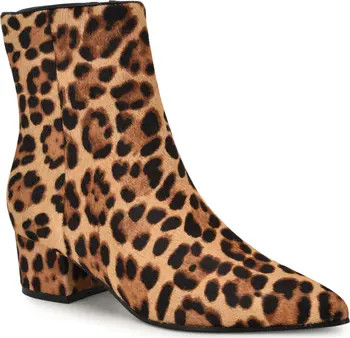 Maribu Leopard Print Genuine Calf Hair Bootie (Women) | Nordstrom