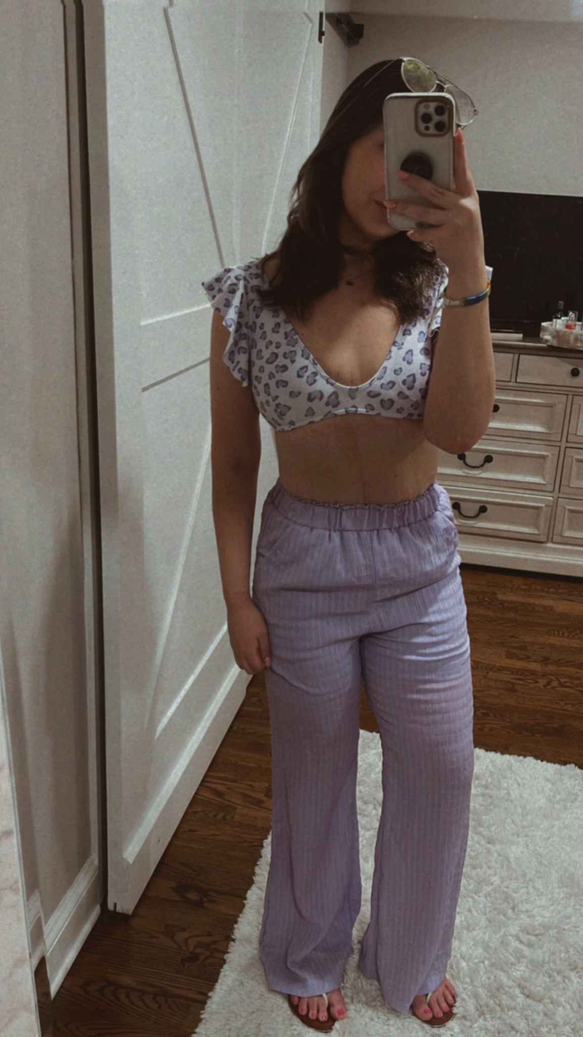 summer outfit bathing suit pants coverup leopard bikini purple femme lesbian summer outfit idea

#LTKfit #LTKstyletip #LTKSeasonal