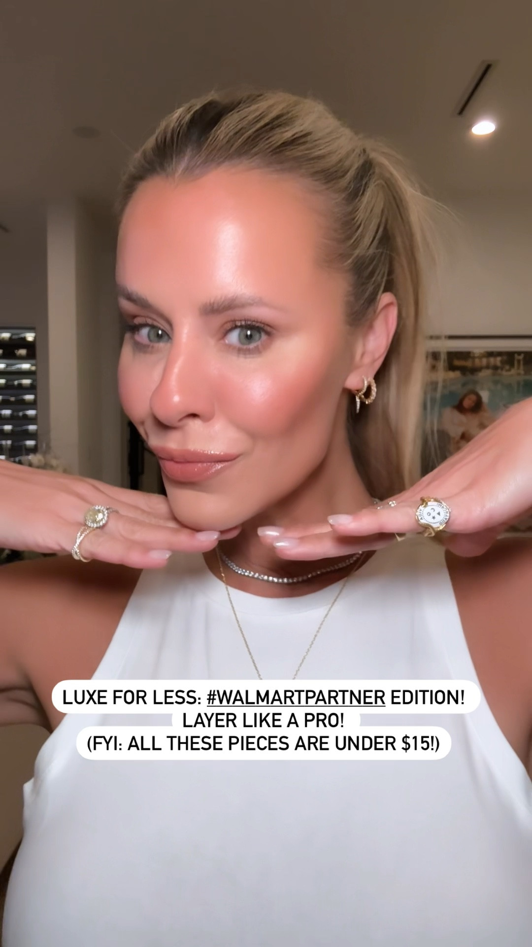 Designer inspired jewelry from my latest #walmartpartner reel! I love how delicate these pieces are (not mention they are all under $15, except the tennis necklace which is only $34!), plus they blend so well with my engagement ring & legacy pieces that Kyle has given me over the years! @walmartfashion #walmartjewelry

#LTKfindsunder50 #LTKstyletip #LTKwedding