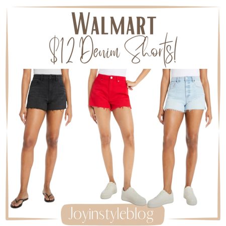 $12 Walmart No Boundaries Juniors Seamed Denim Shorts, Sizes 1-21 / country concert outfit / denim shorts / summer outfit 

#LTKFestival #LTKstyletip #LTKfindsunder50