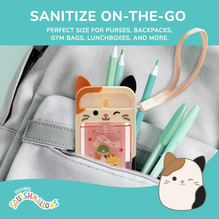 Smart Care Squishmallows Hand Sanitizer Spray with Cam Case, 1.69 fl oz | Walmart (US)