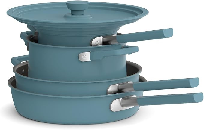 bella 9 Piece StoreMore Cookware Set, Fits-anywhere™ Kitchenware w EverGood™ Ceramic Nonstick... | Amazon (US)