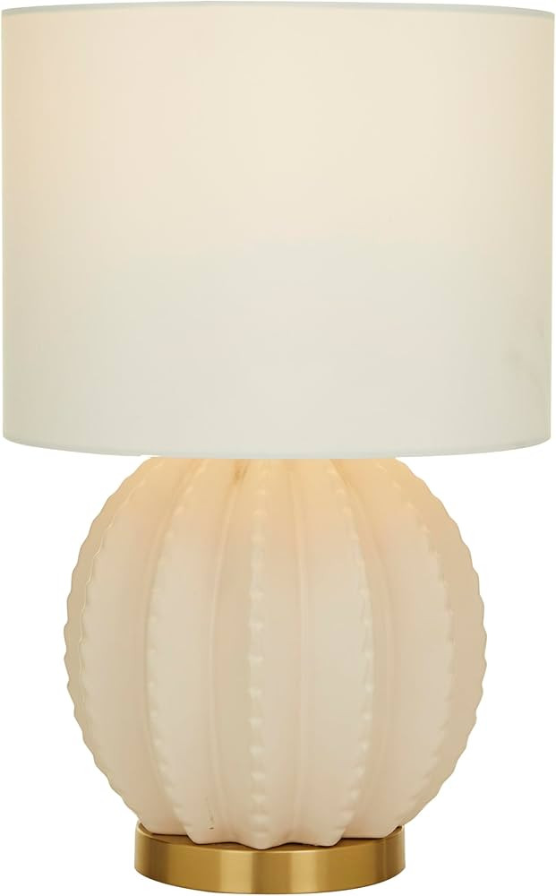 CosmoLiving by Cosmopolitan Ceramic Room Table Lamp Gourd Style Base Accent Lamp with Drum Shade,... | Amazon (US)