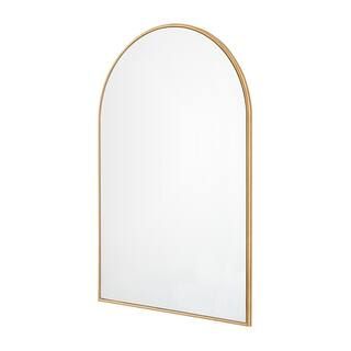 Home Decorators Collection Medium Arched Gold Classic Accent Mirror (35 in. H x 24 in. W) H5-MH-6... | The Home Depot