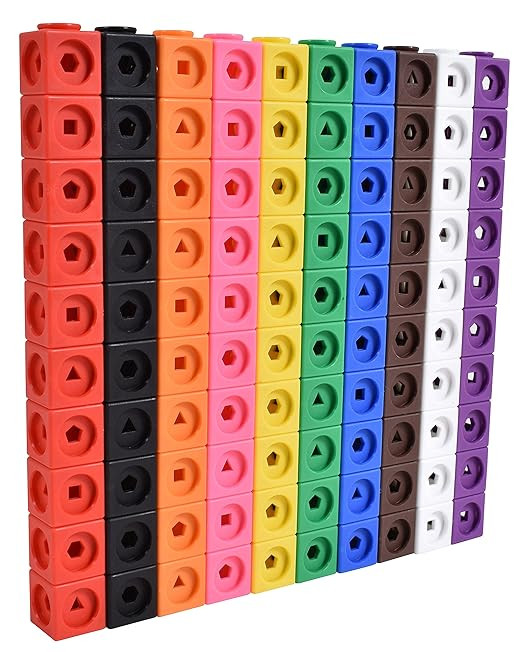 edxeducation Math Cubes - Set of 100 - Math Manipulatives - Classroom Learning Supplies, Homescho... | Amazon (US)
