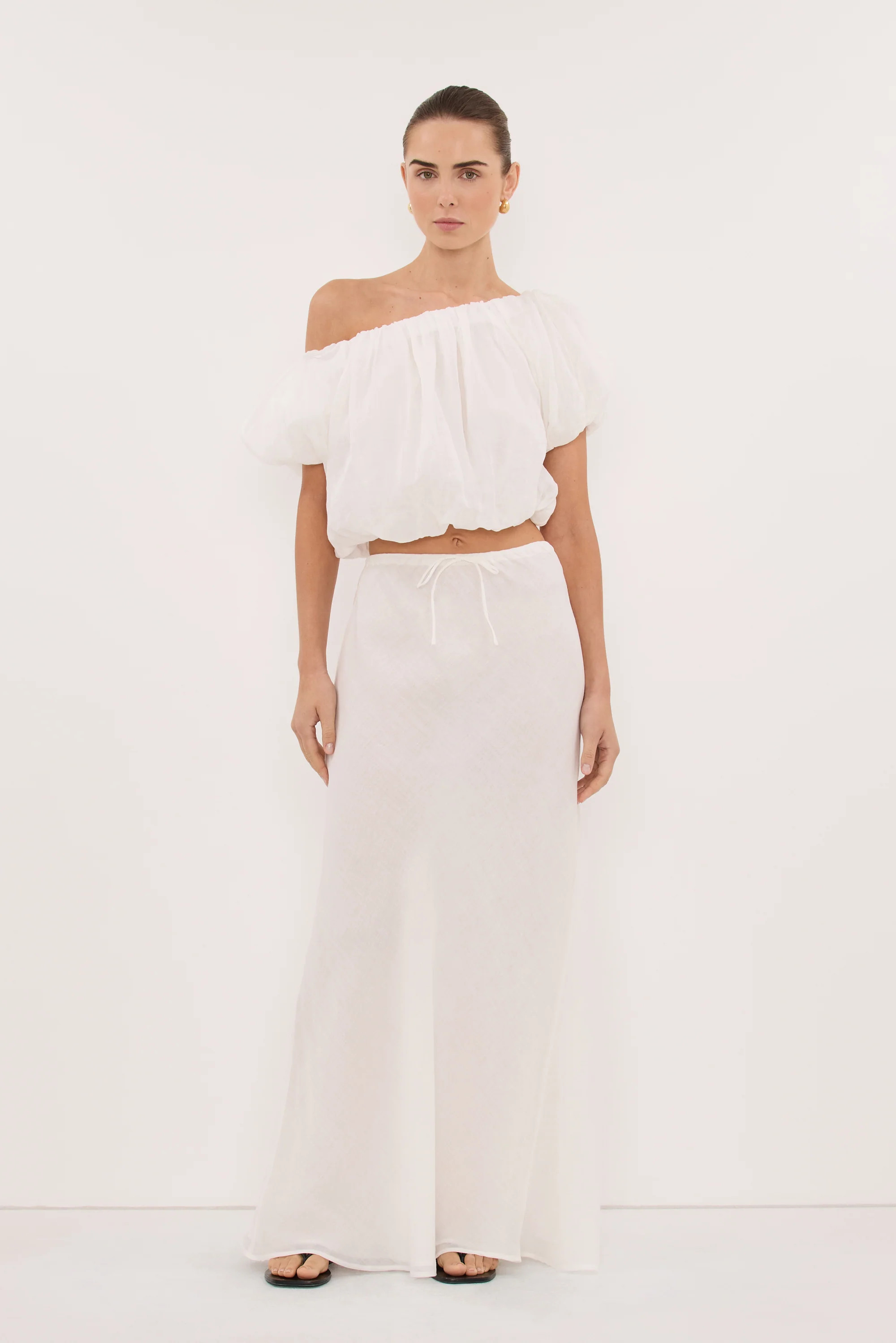 ARLO WHITE RAMIE BUBBLE TOP | DISSH