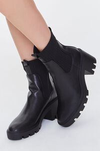 Faux Leather Platform Chelsea Boots | Forever 21 | Forever 21 (US)